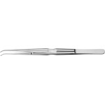 Pinzette LS - 1 db, 18 cm, gebogen, 0,8 mm, Rundgriff - LS782A/18