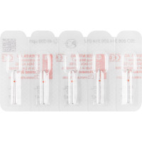 Diamanten 830L, gyémántcsiszoló, piros ISO 012, FG, 5 darab Diamanten 830L, gyémántcsiszoló, piros ISO 012, FG, 5 darab