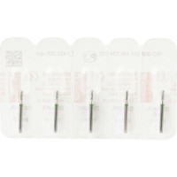 Diamanten 835KR, gyémántcsiszoló, zöld, ISO 010, FG, 5 darab