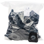 System Splitex1 Montageplatten, 10 darab, fekete