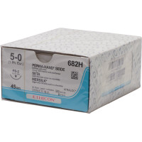 PERMA-HAND SEIDE - 36 darabos csomag, fekete, 45 cm, FS2, USP 5-0, Stärke 1 - 682H