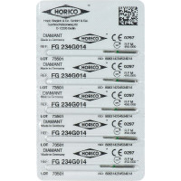Diamant FG 234, gyémántcsiszoló, zöld, ISO 014, 5 darab