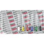 READYSTEEL Senseus Hedstroem Files Sortiment, 25 mm ISO 015-040, 6 darab