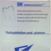 Erkoflex-bleach (1,0 x 125 x 125 mm), Mélyhúzó fólia, hidrofób, átlátszó, 20 darab Erkoflex-bleach (1,0 x 125 x 125 mm), Mélyhúzó fólia, hidrofób, átlátszó, 20 darab