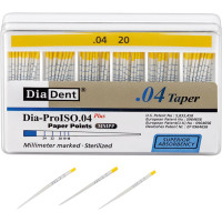 DiaDent® Dia-Pro papírcsúcs, Taper.04, ISO 020, 100 darab