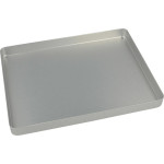 Norm-Tray Aluminium - 1 db, Boden ungelocht silber, mini, 18 x 14 cm - 20920011