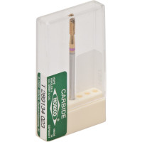 Titanium (139), Labor frézer (Q-fogazás), Kézidarab (HP, Ø 2,35 mm, ISO 104, 44,5 mm) ISO 23 finom, Keresztvágatú fogazás (ISO 137), Titánnitrid bevonatú keményfém, 8 mm, 1 darab