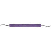 DEPPELER Universalküretten - 1 db, Figur 4, Frontzähne, CN-Griff, lila - 6870840