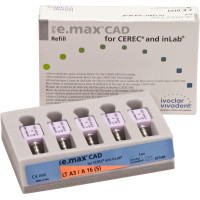 IPS e.max CAD Abutment Solutions for CEREC/inLab Packung 5 darab, A-D, Gr. A16S, A3 LT