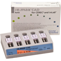 IPS e.max CAD Abutment Solutions for CEREC/inLab Packung 5 darab, A-D, Gr. A16S, C1 LT