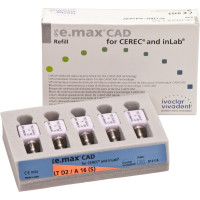 IPS e.max CAD Abutment Solutions for CEREC/inLab Packung 5 darab, A-D, Gr. A16S, D2 LT