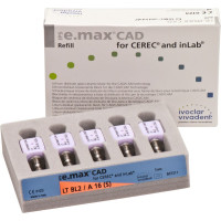 IPS e.max CAD Abutment Solutions for CEREC/inLab Packung 5 darab, A-D, Gr. A16S, BL2 LT