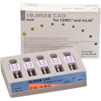 IPS e.max CAD Abutment Solutions for CEREC/inLab Packung 5 darab, A-D, Gr. A16L, A1 LT