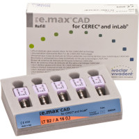 IPS e.max CAD Abutment Solutions for CEREC/inLab Packung 5 darab, A-D, Gr. A16L, B2 LT