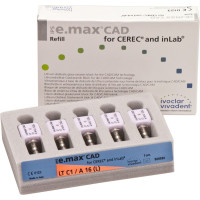IPS e.max CAD Abutment Solutions for CEREC/inLab Packung 5 darab, A-D, Gr. A16L, C1 LT