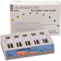 IPS e.max CAD Abutment Solutions for CEREC/inLab Packung 5 darab, A-D, Gr. A16L, C2 LT