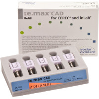 IPS e.max CAD Abutment Solutions for CEREC/inLab Packung 5 darab, A-D, Gr. A16L, D2 LT