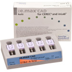 IPS e.max CAD Abutment Solutions for CEREC/inLab Packung 5 darab, A-D, Gr. A16L, BL2 LT