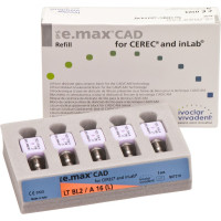 IPS e.max CAD Abutment Solutions for CEREC/inLab Packung 5 darab, A-D, Gr. A16L, BL2 LT