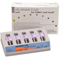 IPS e.max CAD Monolithic Solution for CEREC/inLab Packung 5 darab, A-D Gr. C16, A3,5 LT
