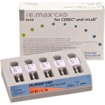 IPS e.max CAD Monolithic Solution for CEREC/inLab Packung 5 darab, A-D Gr. C16, B1 LT