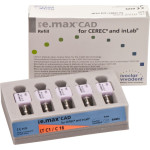 IPS e.max CAD Monolithic Solution for CEREC/inLab Packung 5 darab, A-D Gr. C16, C1 LT