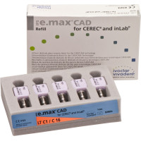 IPS e.max CAD Monolithic Solution for CEREC/inLab Packung 5 darab, A-D Gr. C16, C1 LT