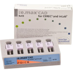 IPS e.max CAD Monolithic Solution for CEREC/inLab Packung 5 darab, A-D Gr. C16, C2 LT