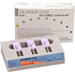 IPS e.max CAD Monolithic Solution for CEREC/inLab Packung 3 darab, A-D Gr. B32, A2 LT