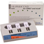 IPS e.max CAD Monolithic Solution for CEREC/inLab Packung 3 darab, A-D Gr. B32, B1 LT