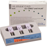 IPS e.max CAD Monolithic Solution for CEREC/inLab Packung 3 darab, A-D Gr. B32, C2 LT