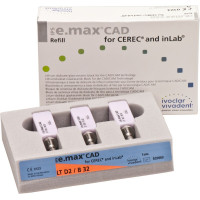 IPS e.max CAD Monolithic Solution for CEREC/inLab Packung 3 darab, A-D Gr. B32, D2 LT