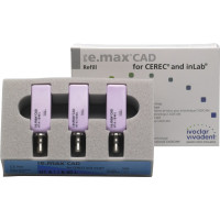 IPS e.max CAD Veneering Solutions for CEREC/inLab Packung 3 darab, Gr. B40 L, A1 HT