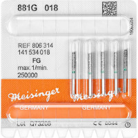 Diamanten 881, gyémántcsiszoló, zöld, ISO 018, FG, 5 darab