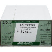 RESORBA® Polyester Fäden - 24 darabos csomag, , zöld, 5 x 35 cm, USP 2/0 - R553 RESORBA® Polyester Fäden - 24 darabos csomag, , zöld, 5 x 35 cm, USP 2/0 - R553