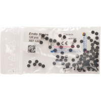 Endo stops, (3,5 x 1 mm), fekete, Szilikon, 100 darab