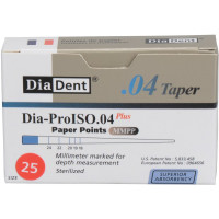 DiaDent® Dia-Pro papírcsúcs, Taper.04, ISO 025, 100 darab
