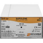 RESORBA® Supolene - 36 darabos csomag, , zöld, 45 cm, GR20, USP 3/0 - 9091