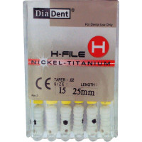 NiTi Hedstroem Files - Pack 6 db 25 mm-es, ISO 015