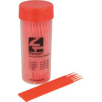 Monoart® Applikatoren biegbar - tégely 100 db 8 cm, piros - 1028