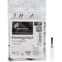 smart Einwegpinsel - 100 darabos csomag, , Haar fekete und kurz, fein - 111353