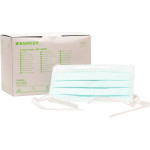 BARRIER® OP-Maske Standard - Packung 70 Stück grün, mit Bindebänder, kurzer Nasenbügel