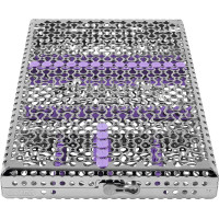IMS Kassette Signature Chirurgie - 1 db, DIN für 18 Instrumente lila - IMEDIN184S