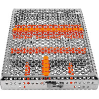 IMS Kassette Signature Chirurgie - 1 db, DIN für 18 Instrumente narancssárga - IMEDIN183S