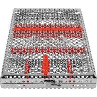 IMS Kassette Signature Chirurgie - 1 db, DIN für 18 Instrumente piros - IMEDIN180S