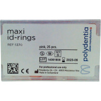 ID Ringe - 25 darabos csomag, Maxi rózsaszín - 5370