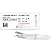 Matrizen nach Tofflemire - 50 darabos csomag, Höhe 6,3 mm, Stärke 0,04 mm, Molar - 6101