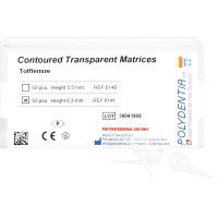 Matrizen nach Tofflemire transparent - 50 darabos csomag, bombiert, Molar - 6141
