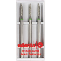 Diamanten 6863, gyémántcsiszoló, zöld, ISO 016, HP, 3 darab