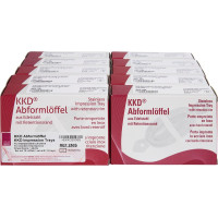 KKD® Abformlöffel Standardabdruck - 10 darabos készlet, (alsó-1 XL, alsó-2 L, alsó-3 M, alsó-4 S, alsó-5 XS, felső-1 XL, felső-2 L, felső-3 M, felső-4 S, felső